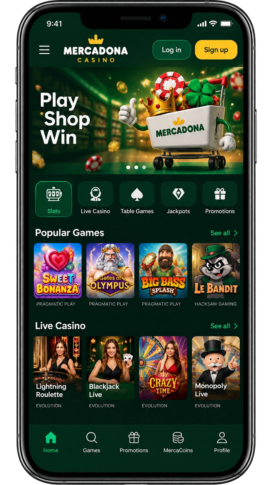 La app de Mercadona Casino
